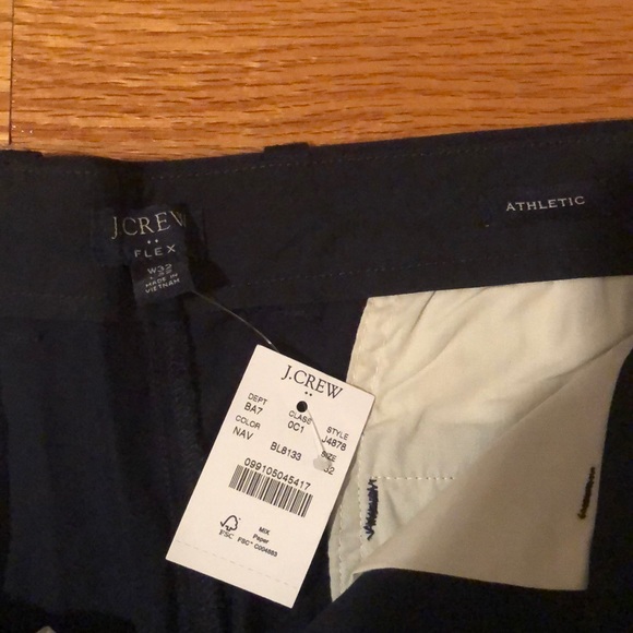 J. Crew Navy Blue Athletic flex-fit pants. 32x32 - Picture 3 of 7